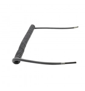 PVC wire add PP sheath and PET sleeving spring cable Crimped length 16cm  arm length 14cm 